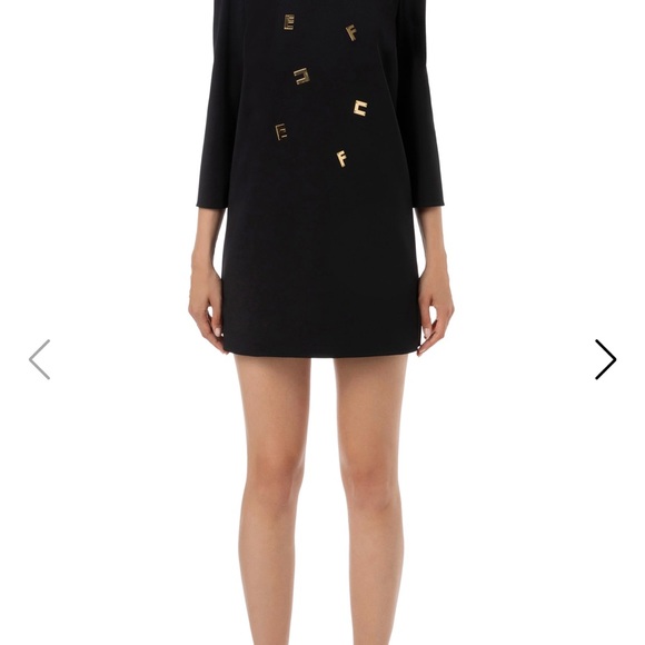 Elisabeth’s Franchi beautif Italian designer MINI-DRESS New size 38 - Picture 4 of 6